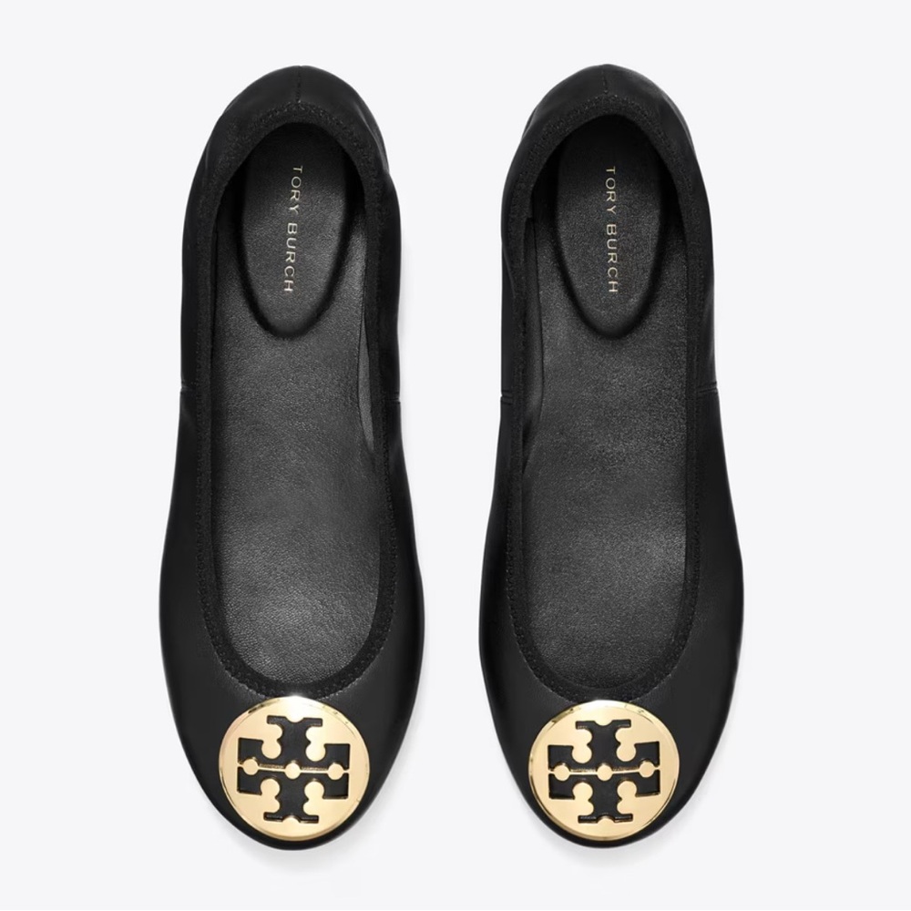 💞HP💞 Tory Burch Black REVA TRAVEL BALLET